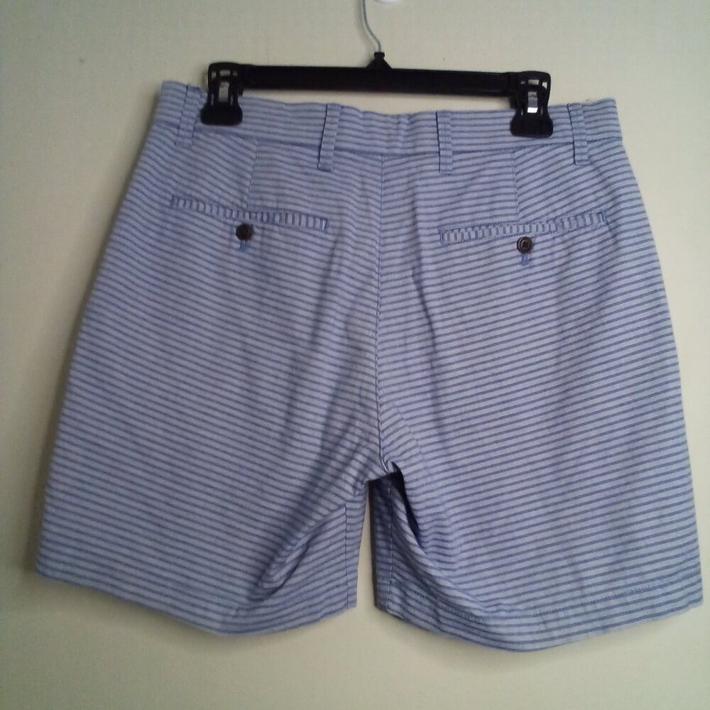 Gap Shorts Women 29 7" Short Casual Stripe Blue - Picture 9 of 14